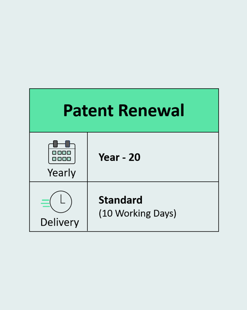 Patent Renewal Year 20