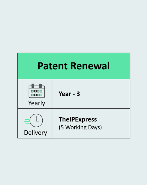 Patent Renewal Year 3