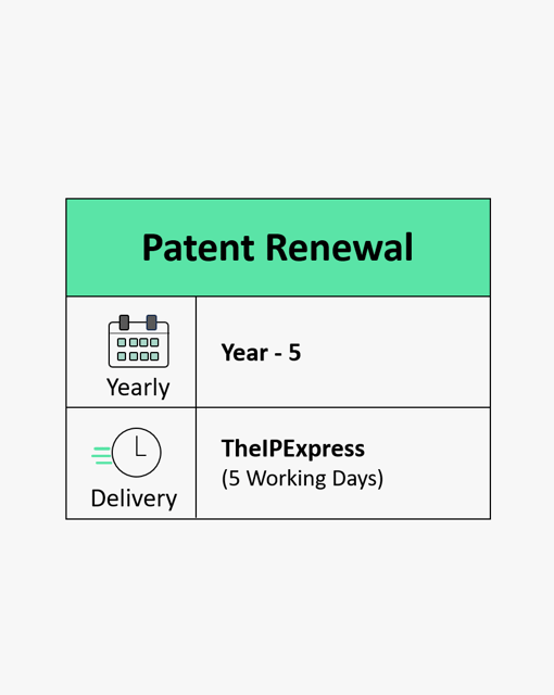 Patent Renewal Year 5