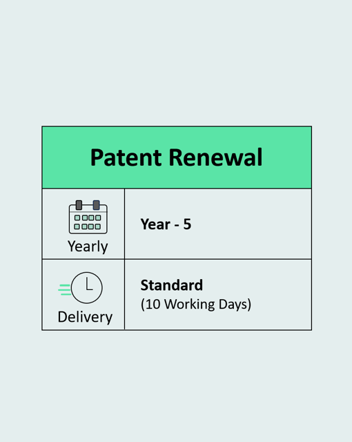 Patent Renewal Year 5