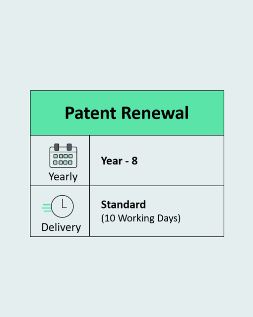 Patent Renewal Year 8