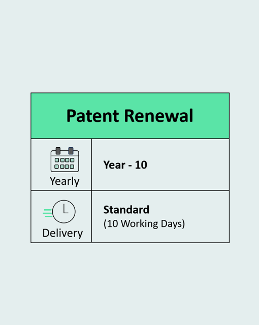 Patent Renewal Year 10