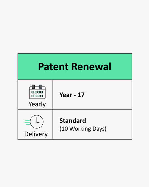 Patent Renewal Year 17